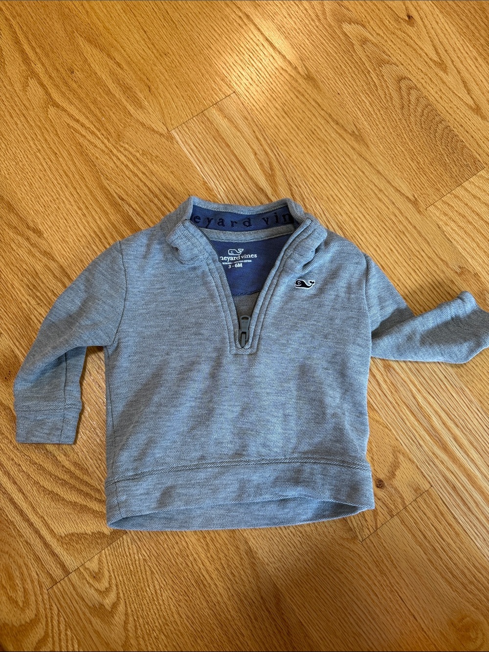 Vineyard Vines Heather Blue Kids Quarter-Zip Sweatshirt